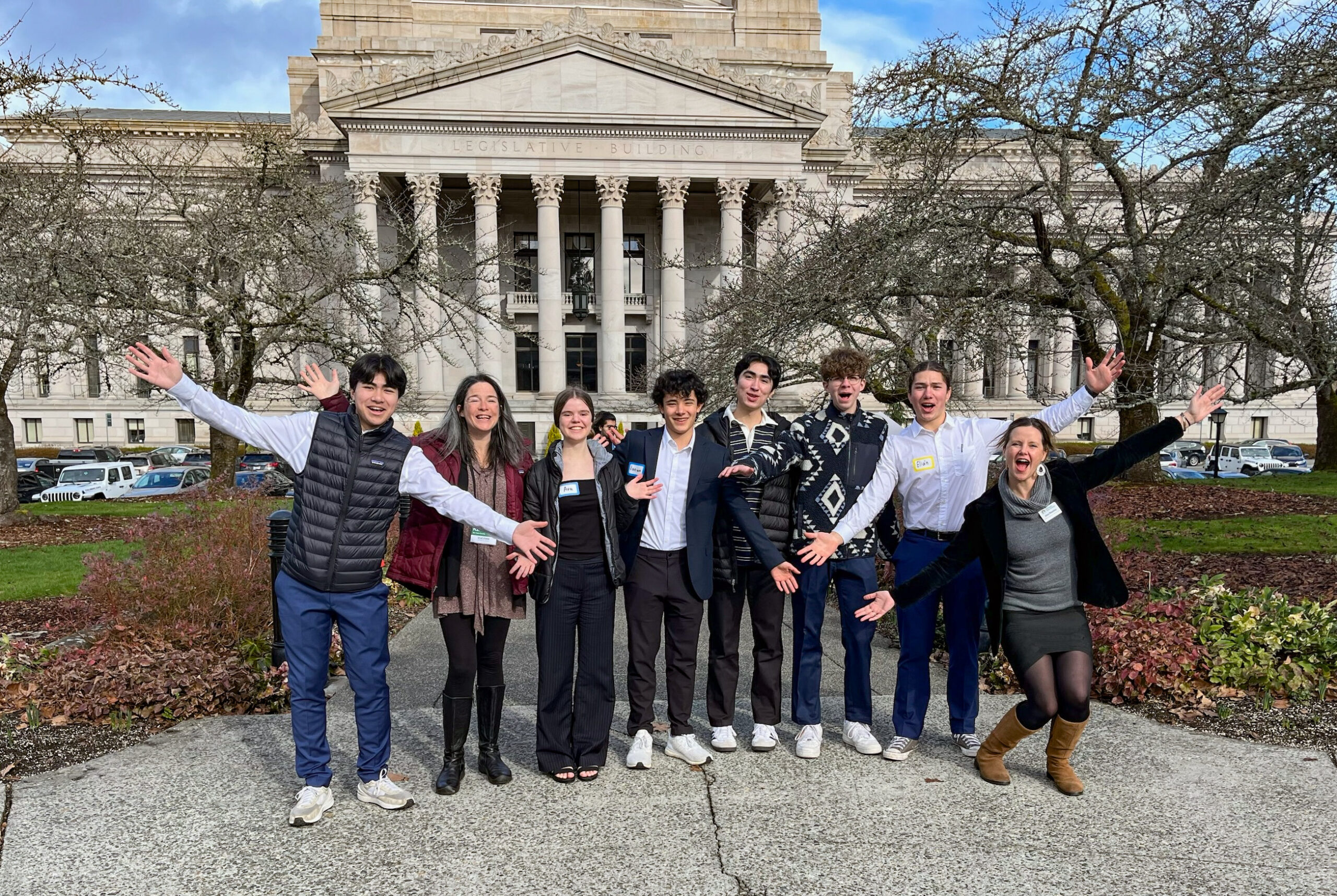 Friday Harbor Youth Storm the Capitol!  