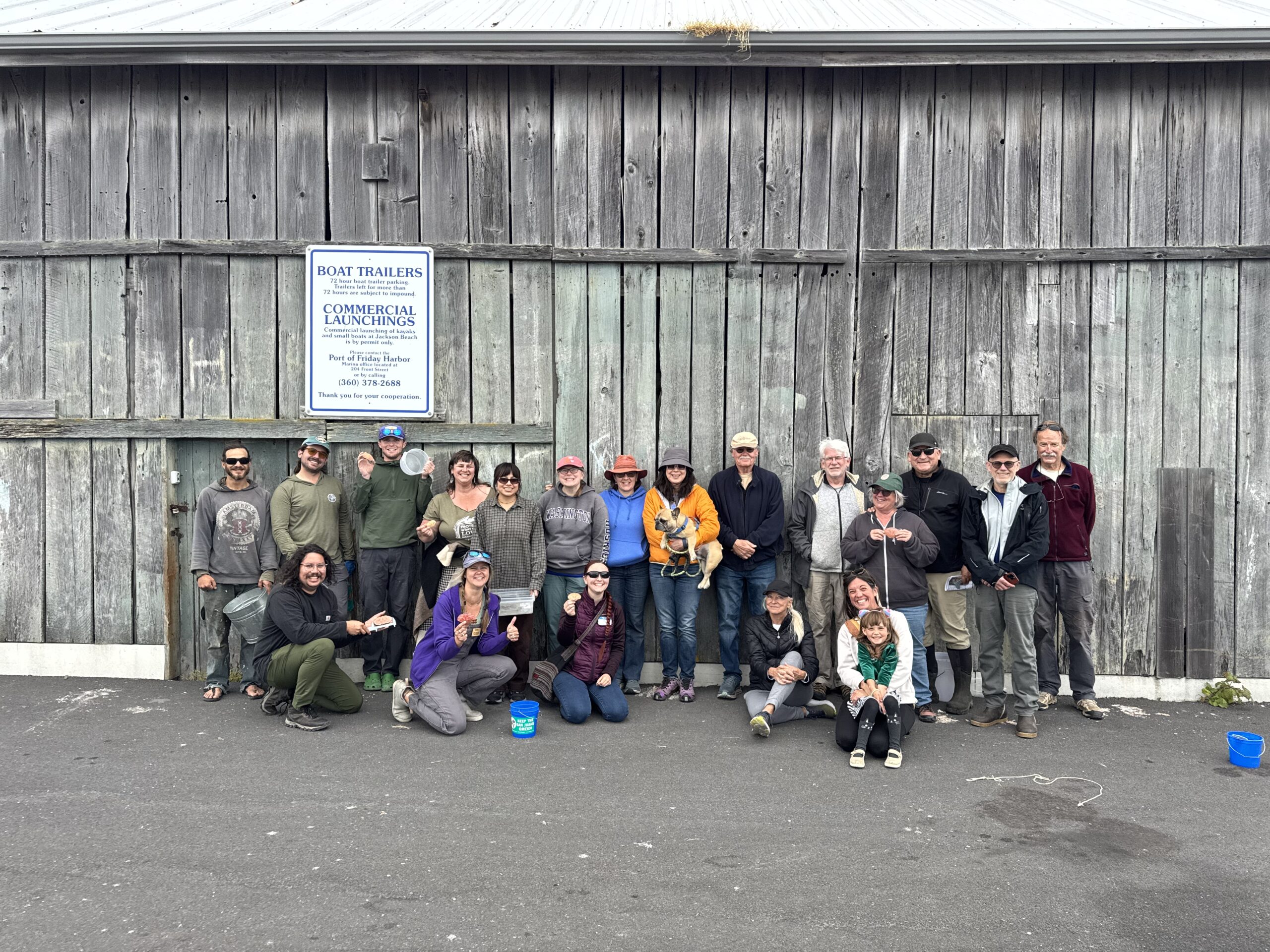 friends of the san juan volunteers and participants group photo