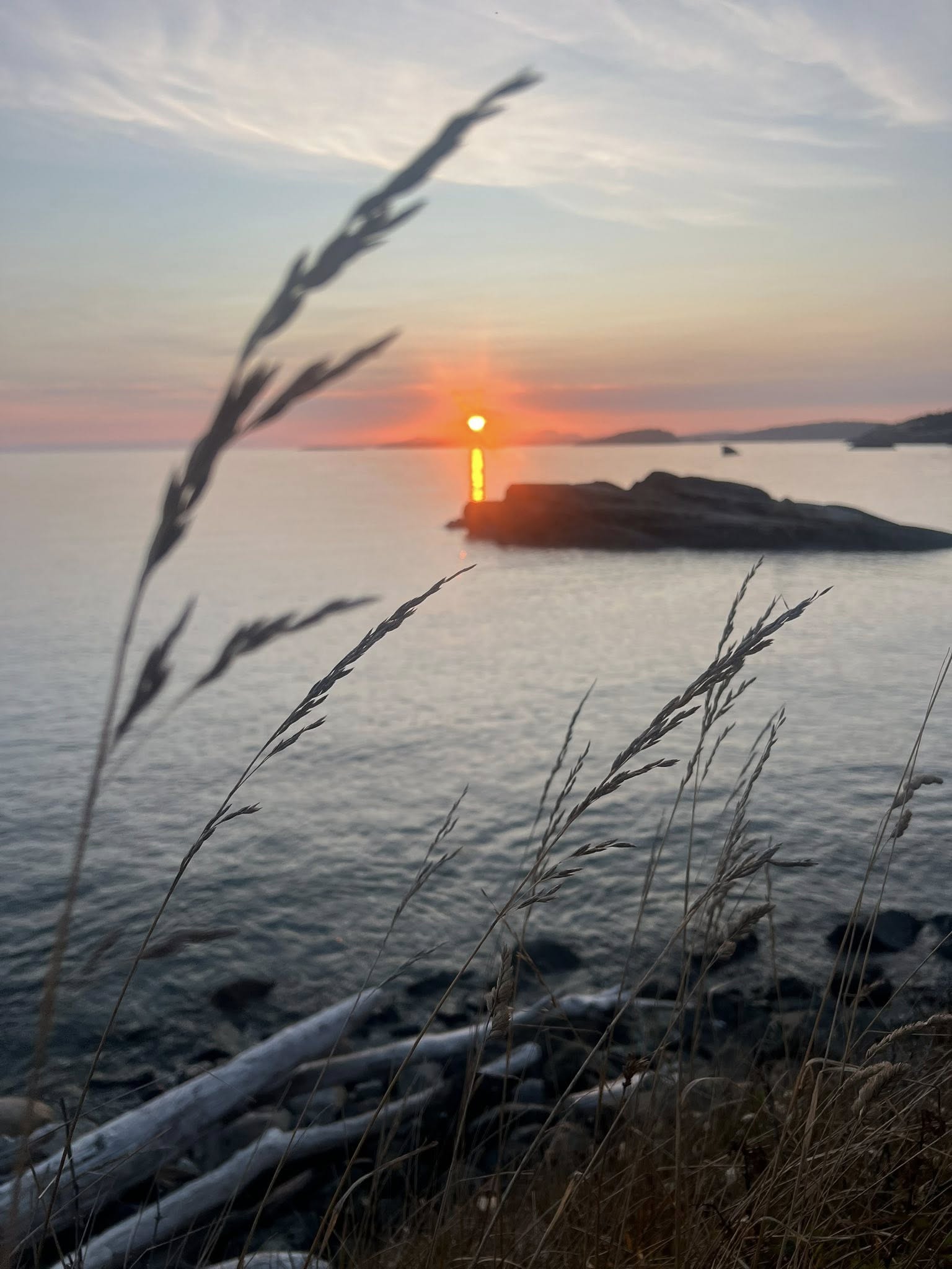 ocean water at sunset