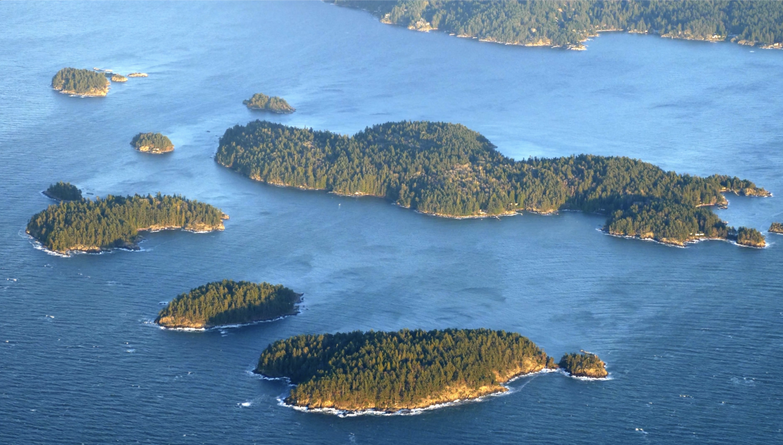 bird's eye view of the san juan islands